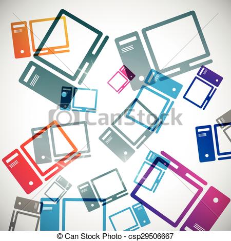 450x470 Abstract Background Computer Clip Art Vector