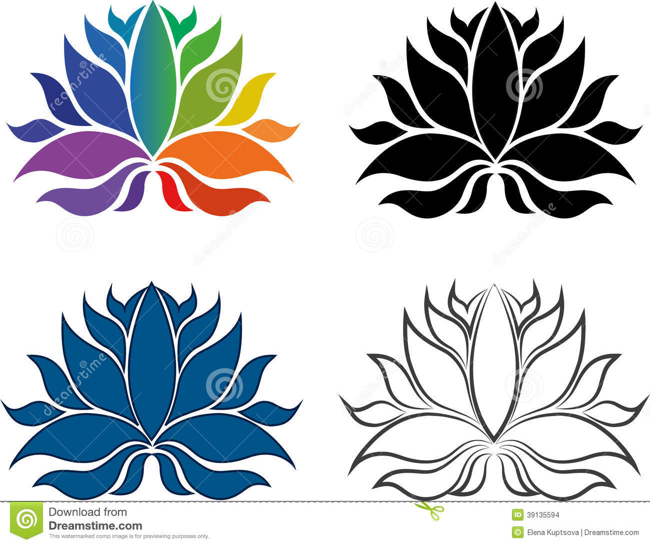 1300x1093 Abstract Clipart Lotus