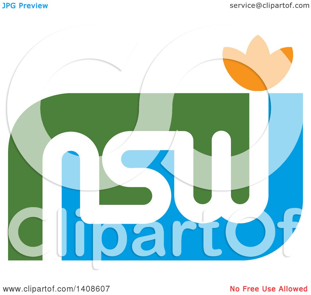 1080x1024 Clipart Of A Nsw Abstract Letter Design With A Lotus Flower