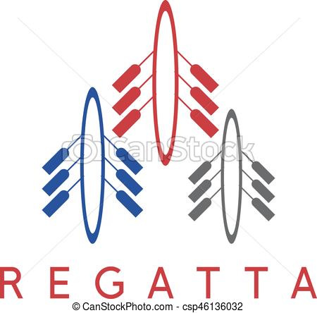 450x444 Three Abstract Kayaks Simple Vector Design Template Vectors