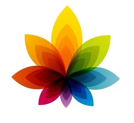 455x417 Free Colorful Flower Abstract Background Clipart And Vector