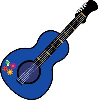340x349 Guitar Clip Art Home Summer Of Love Clip Art