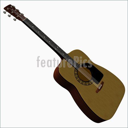 450x450 Simple Acoustic Guitar Clipart