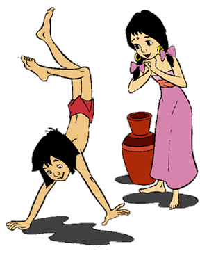 288x374 Shanti, Ranjan And Mowgli Clip Art Disney Clip Art Galore