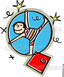 253x300 Acrobat Vector Clip Art