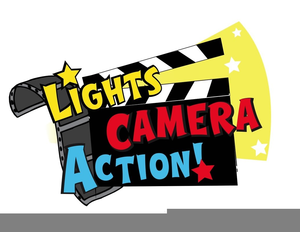 300x232 Lights Camera Action Clipart Free Images