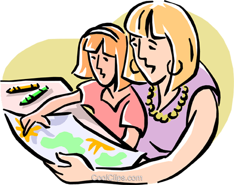 480x379 Paintingfamily Activity Royalty Free Vector Clip Art Illustration