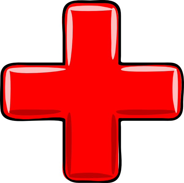 600x598 Red Plus Clip Art