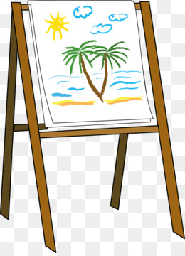 260x360 Easel Painting Art Clip Art