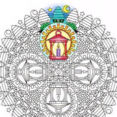 236x236 Mandala Coloring Page