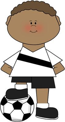 212x400 Boy Playing Soccer Clip Art