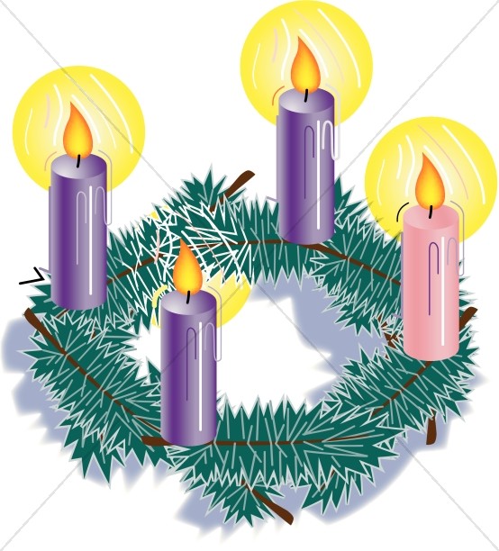 554x612 Christmas Candles Clipart Advent Clipart