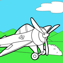 220x220 Plane Coloring Pages