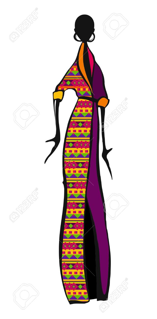 643x1300 Africa Clipart Masai