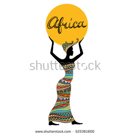 450x470 Africa Clipart African Lady