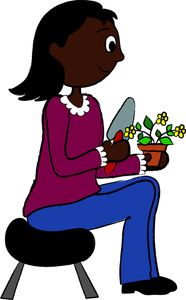 186x300 Gardening Clipart Image