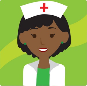 300x298 Nurse Clipart Image Clip Art Illustration Of An African American