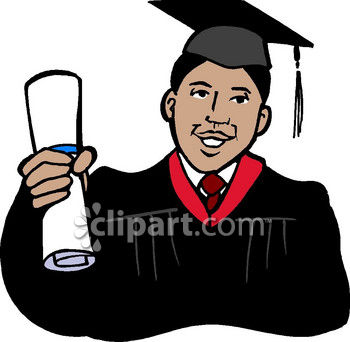350x342 African American Graduate Clip Art