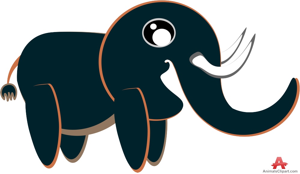 999x581 Cute Black Elephant Clipart Free Clipart Design Download