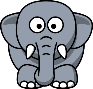 300x286 African Elephant Clipart Clipart Panda