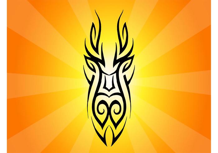 700x490 Tribal Mask Clip Art