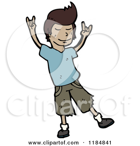 450x470 African American Boy Dancing Clipart