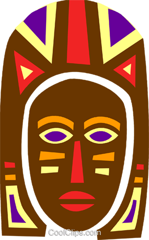 297x480 African Mask Royalty Free Vector Clip Art Illustration Vc094669