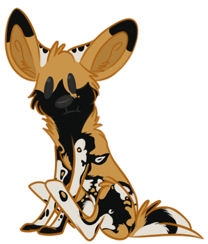 299x350 African Wild Dog Clipart Collection