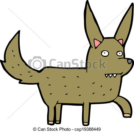 450x443 Cartoon Wild Dog Eps Vector