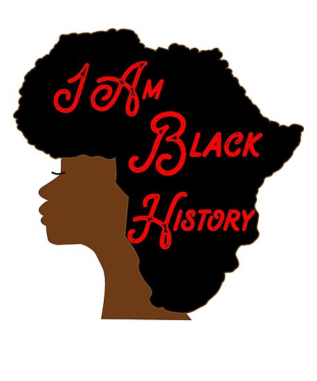 458x550 I Am Black History Month Africa Shape Afro Art Posters By