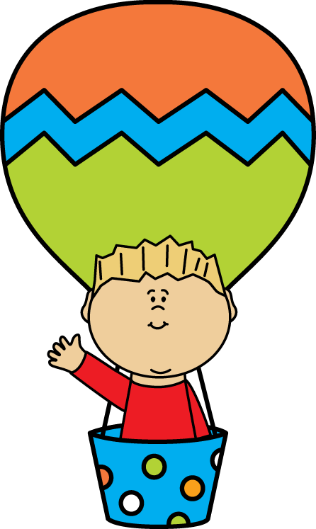446x747 Boy In A Hot Air Balloon Clip Art