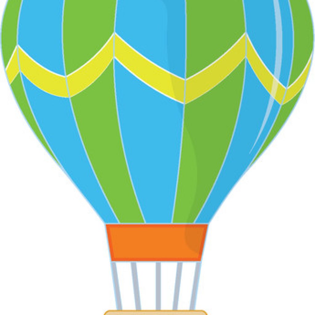 1024x1024 Hot Air Balloon Clip Art Christmas Clipart