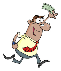 260x300 Money Cartoon Clipart Image