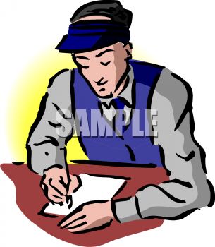 305x350 Bookie Writing On A Piece Of Paper