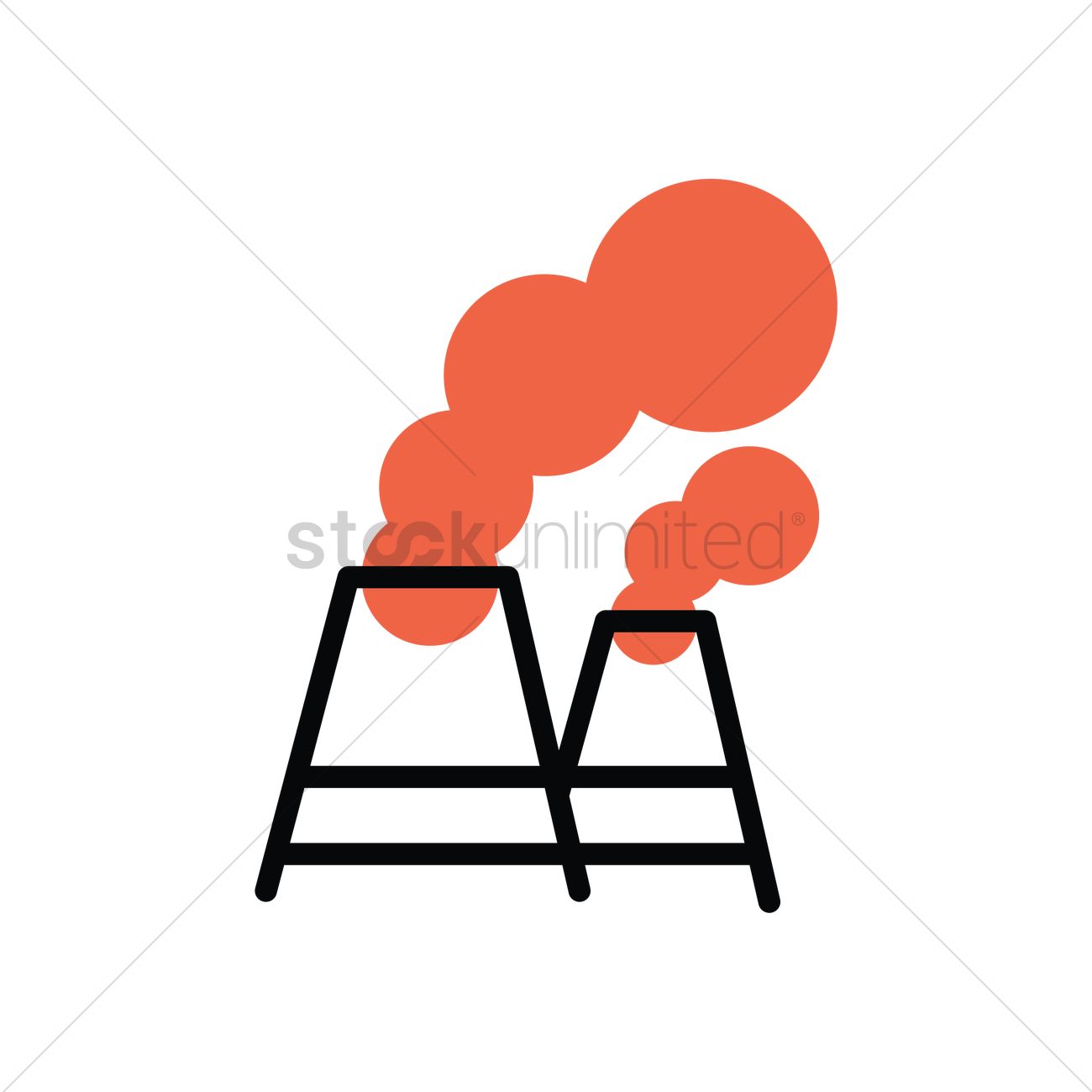 1300x1300 Air Pollution Vector Image
