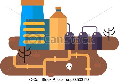 450x311 Ecological Problems, Environmental Pollution Vector . Vectors
