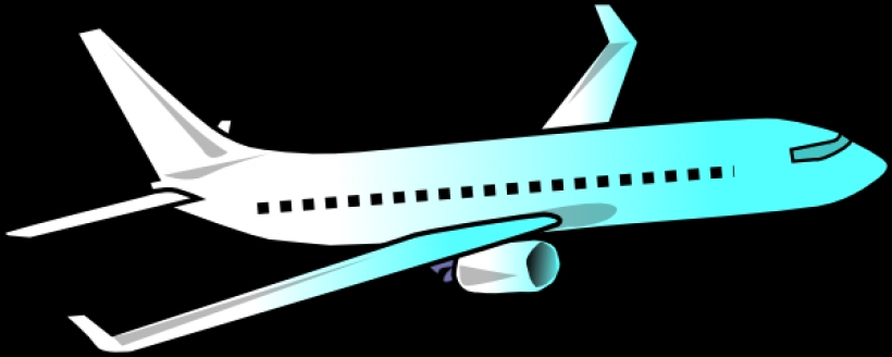 820x328 Airplane Clip Art