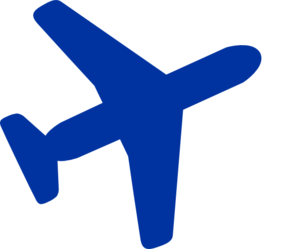 298x249 Blue Plane Clip Art