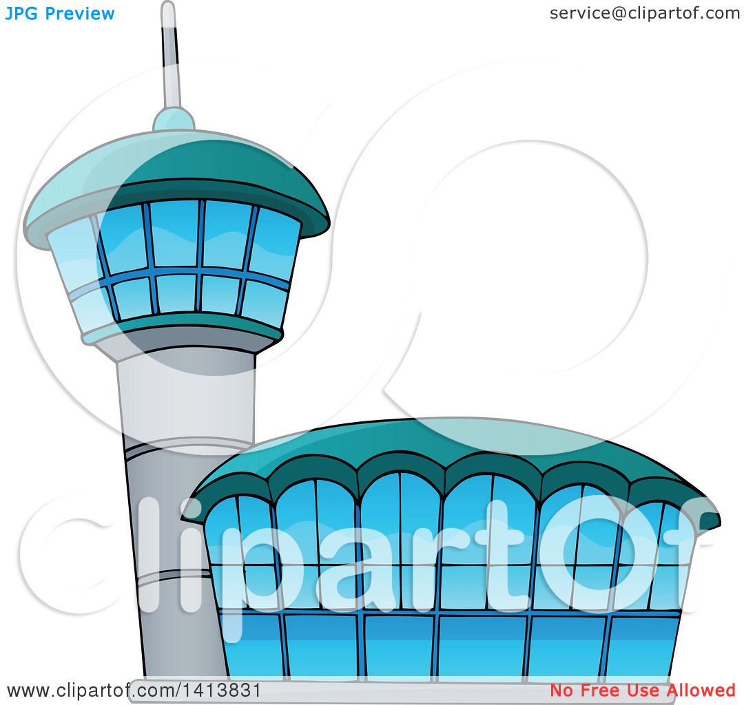 1080x1024 Clipart Of An Airport Building