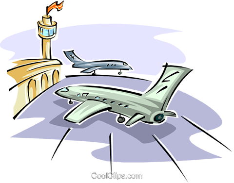 480x377 Airport Royalty Free Vector Clip Art Illustration Tran0878