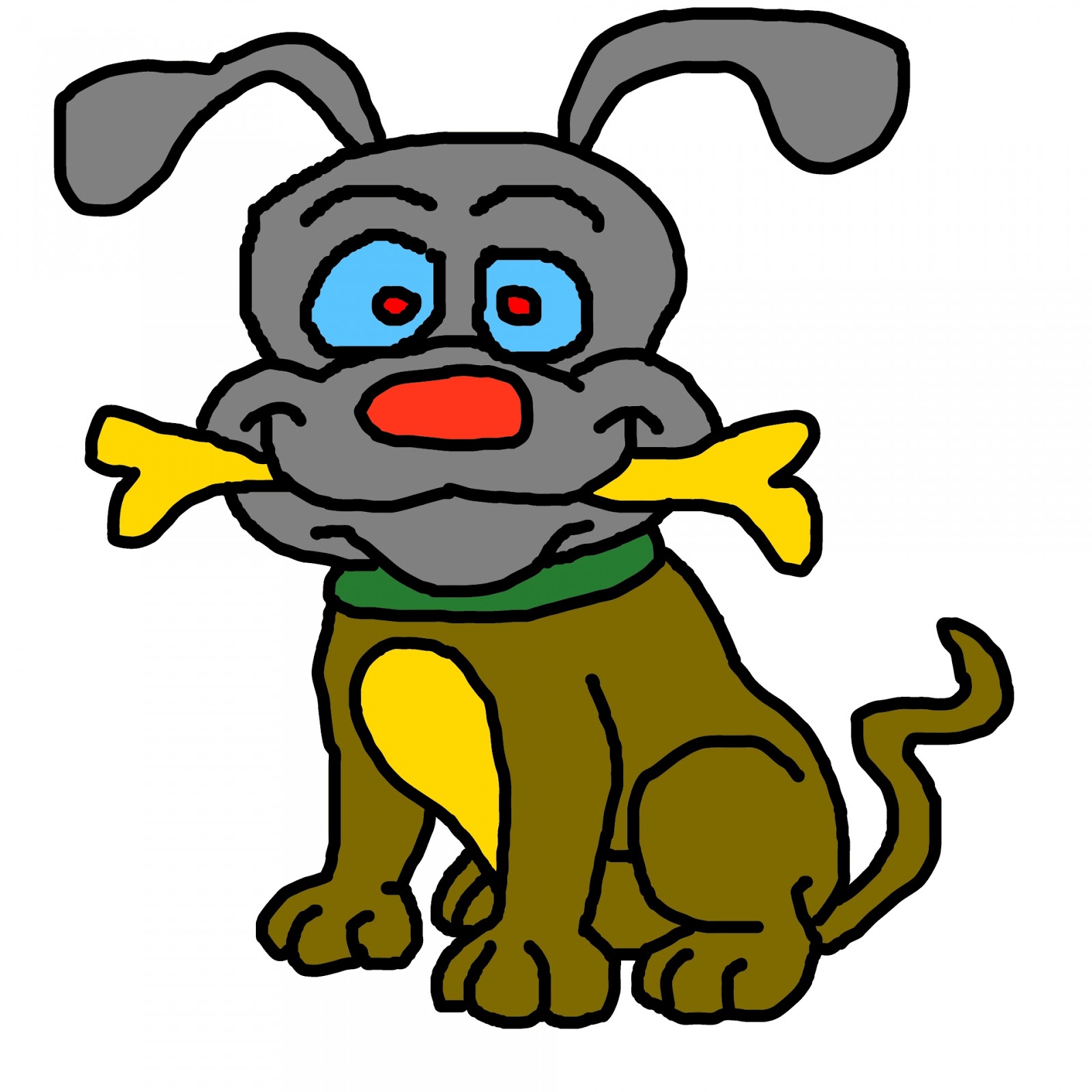 1600x1600 Cute Dog Black And White Clip Art Images Free Download