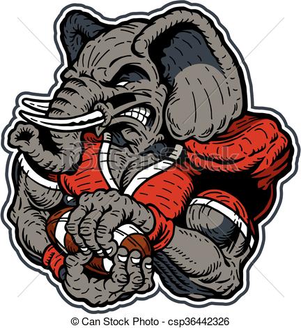 432x470 Football Clipart Elephant