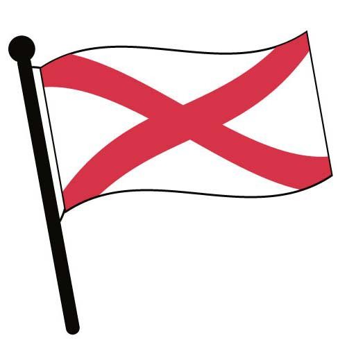 500x500 Alabama Waving Flag Clip Art American Pictures