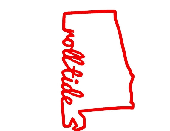570x440 Clip Art Alabama State Roll Tide Svg Or Silhouette Digital By