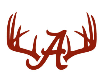 344x265 Deer Antlersrack Alabama A. Crimson Tide. Roll