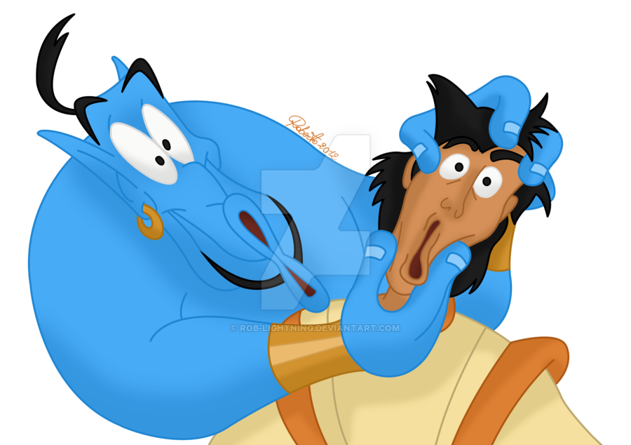 900x634 Genie And Aladdin