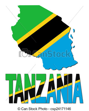 378x470 Tanzania Map Flag And Text Illustration Drawing