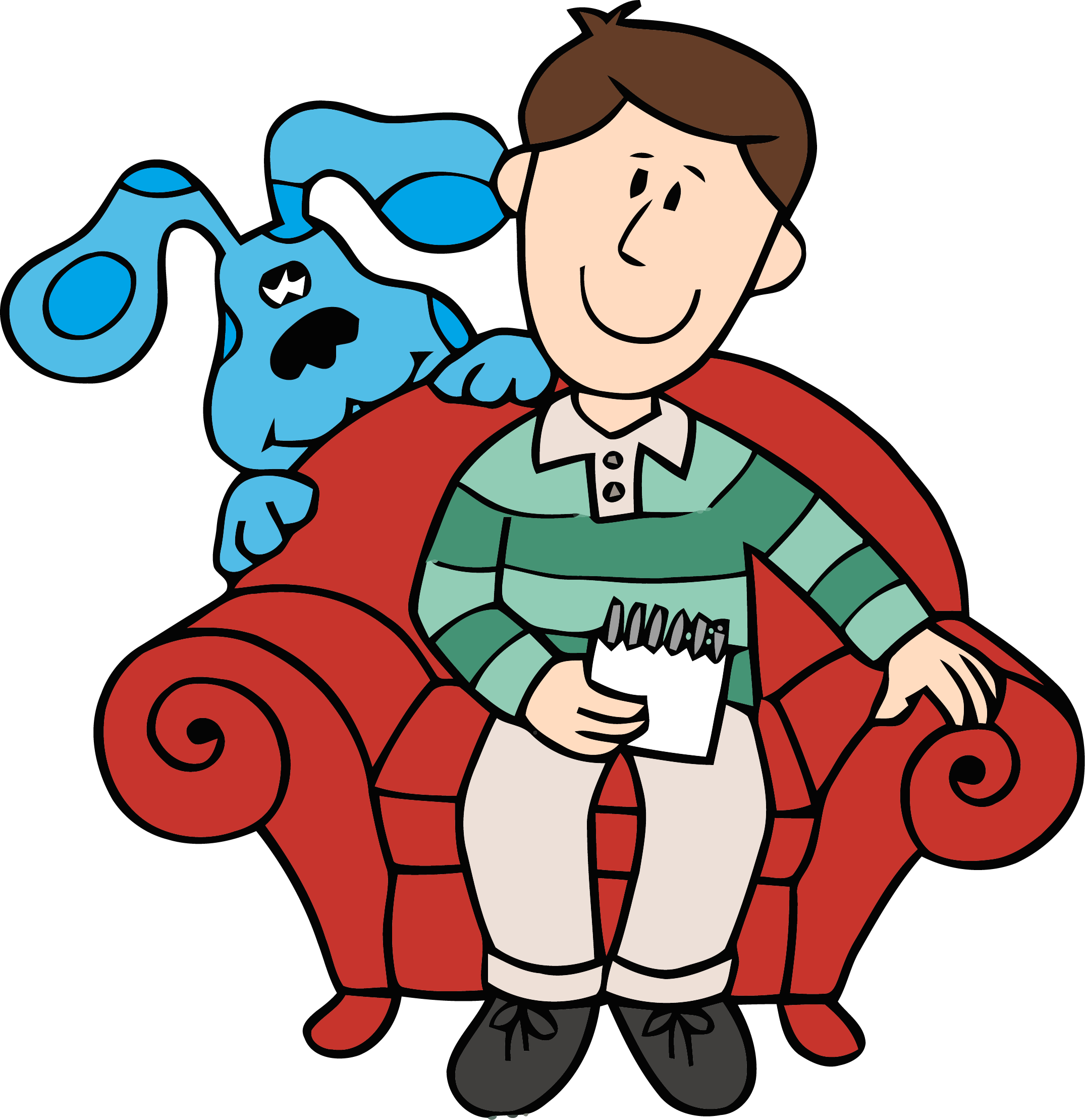 2150x2218 Blue's Clues Clip Art And Man Clipart Png