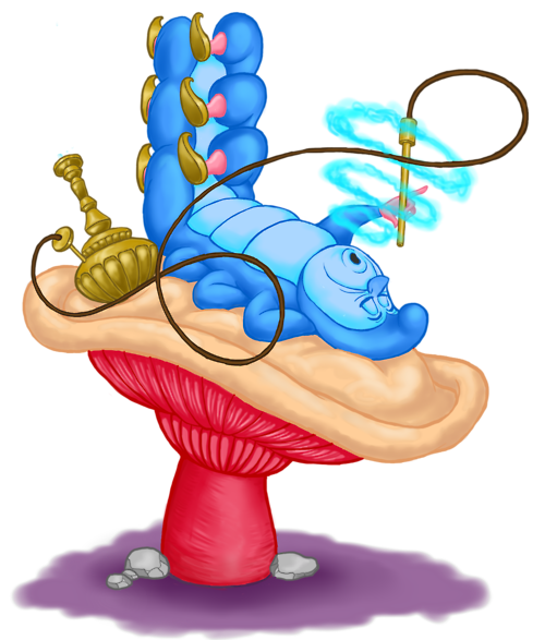 500x587 Collection Of Caterpillar From Alice In Wonderland Clipart