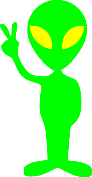 312x599 Laurent Little Green Alien Clip Art Free Vector 4vector